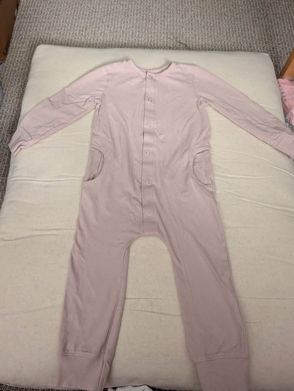 Pehr Essentials Romper, Pale Pink, 12-18M